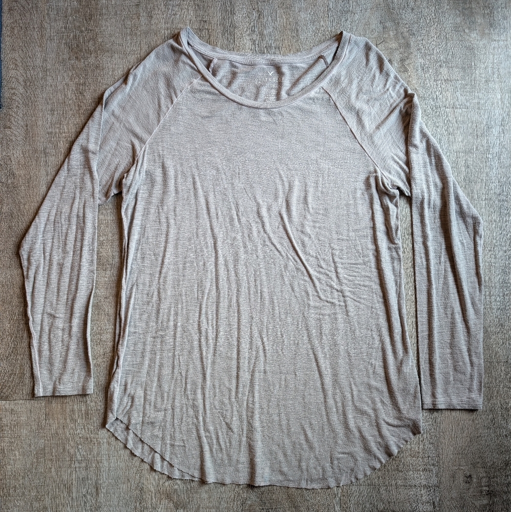 American Eagle Soft And Sexy Grey Long Sleeve - M